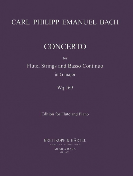 Bach CPE: Konsert G-dur Wq 169 /Fl+pi