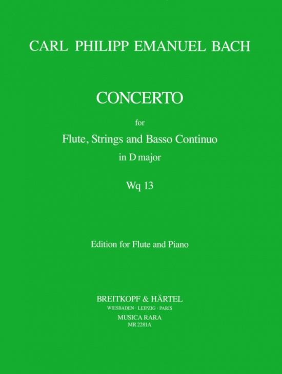 Bach CPE: Konsert D-dur Wq 13 flöjt och piano