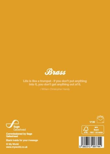 Gratulationskort brassinstrument