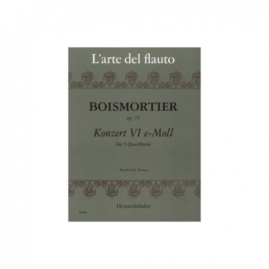 Boismortier:  Konzert VI e-Moll für 5 Querflöten opus 15