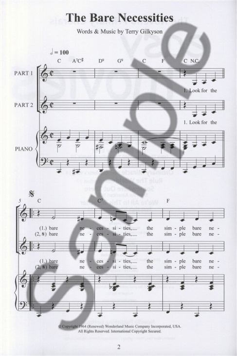 Novello Primary Chorals: Easy Movies