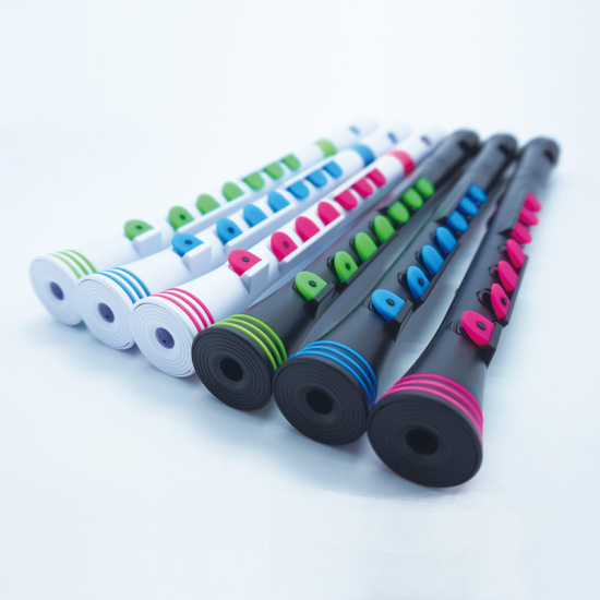 Blockflöjt sopran Nuvo Recorder+ svart-grön Barockgrepp