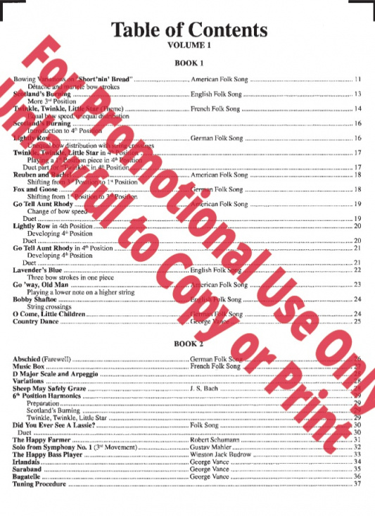  Progressive Repertoire for the Double Bass Volume 1