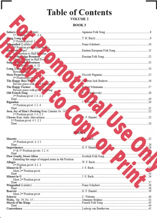  Progressive Repertoire for the Double Bass Volume 2