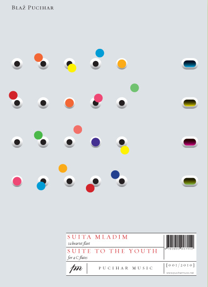 Pucihar: Suite for the Youth Flöjtkvartett, 4 c-flöjter