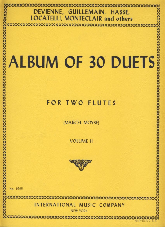 Moyse: Album of 30 Duets for two flutes volume 2