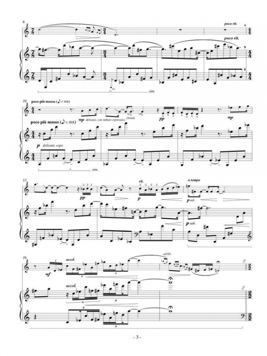 Benshoof: Timeless for Piccolo and Piano