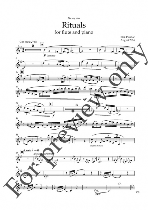 Pucihar: Rituals för flöjt och piano