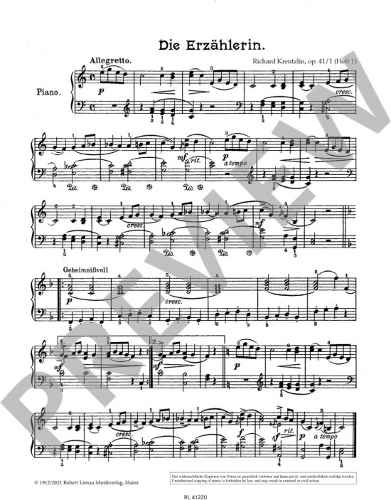 Krentzlin: Der junge Pianist - Das Spielbuch