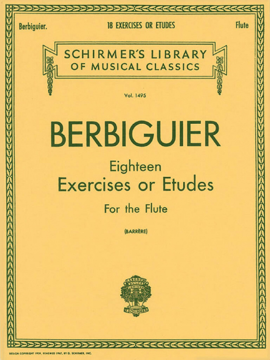 Berbiguier: 18 etyder Fl
