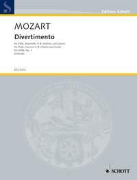 Mozart: Divertimento Nr. 1 KV 439b for flute clarinet and guitar