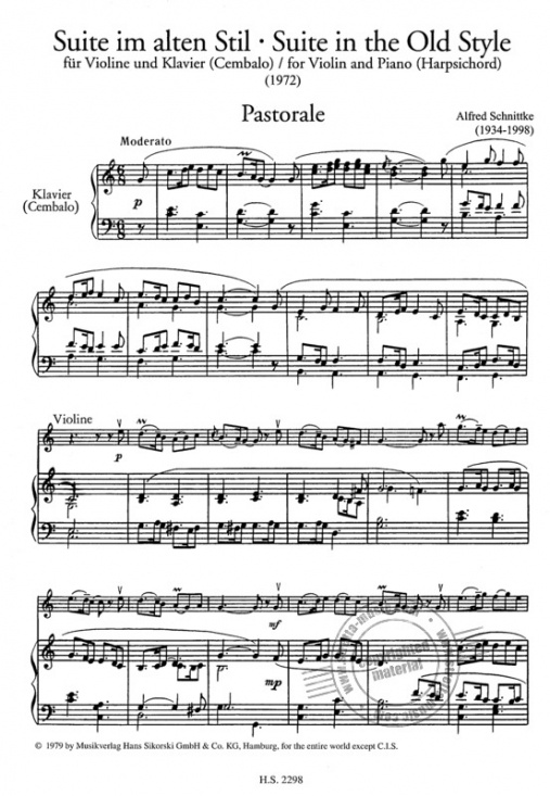 Schnittke: Suite im alten Stil