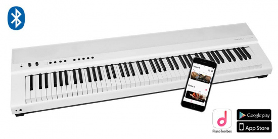 Digitalpiano Stagemodell Medeli Performer SP201+ vitt med benställning