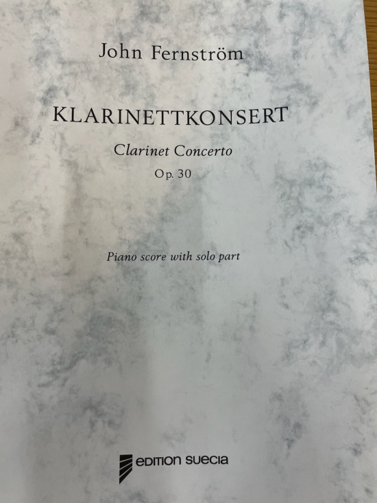 Fernström: Klarinettkonsert klarinett och piano