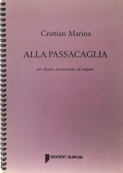 Marina: Alla Passacaglia for flute percussion and organ