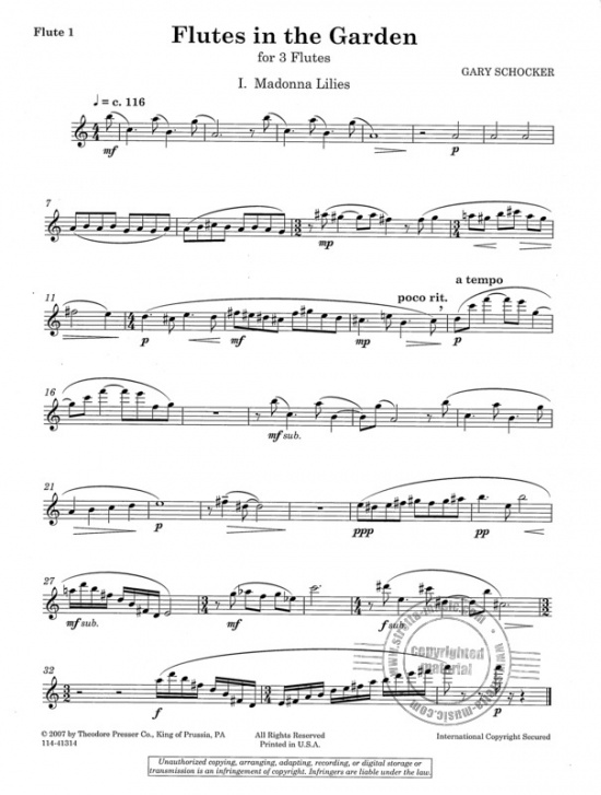 Schocker: Flutes in the Garden 3 flöjter