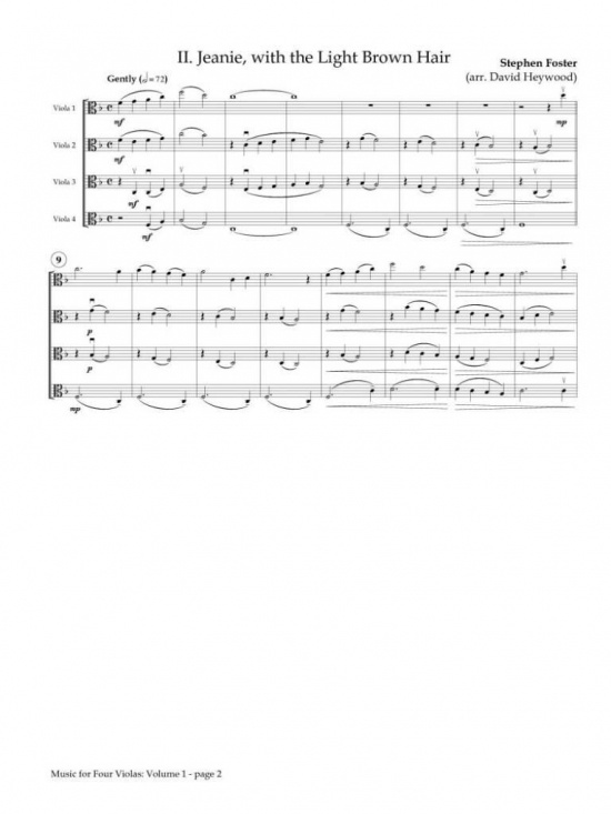 Music for Four Violas: Volume 1 för violakvartett