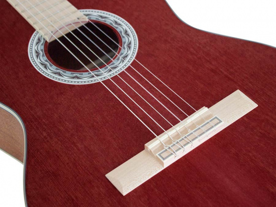  Gitarr Nylonsträngad Valencia 300 4/4 Wine red