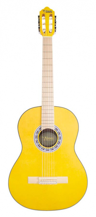  Gitarr Nylonsträngad Valencia 300 4/4 Yellow