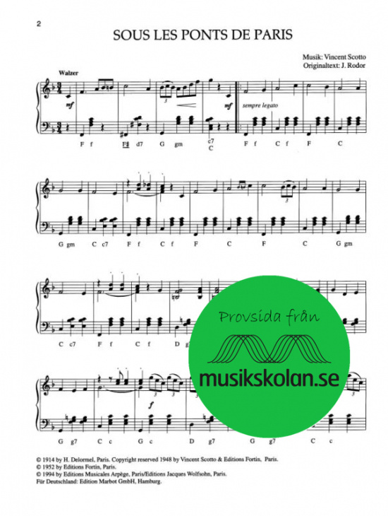 Akkordeon pur Musettemelodien