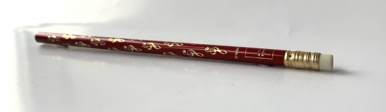 Blyertspenna röd med sudd