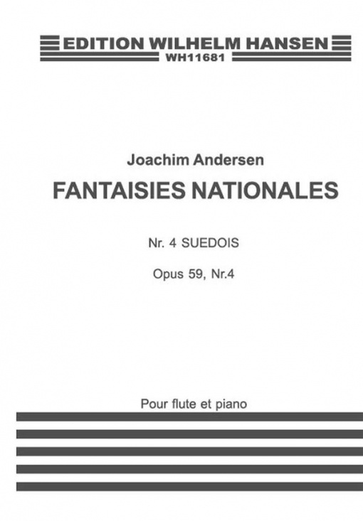 Andersen: Fantaisies Nationales Nr 4 Suedois flöjt och piano