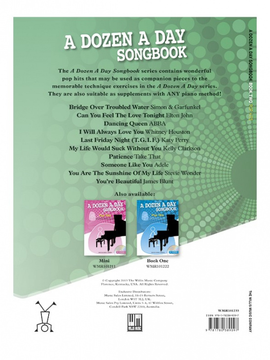 A dozen a day Songbook Book Two Pop Hits