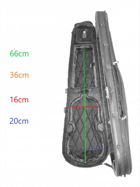 Violinetui Arirang Superlätt Format svart