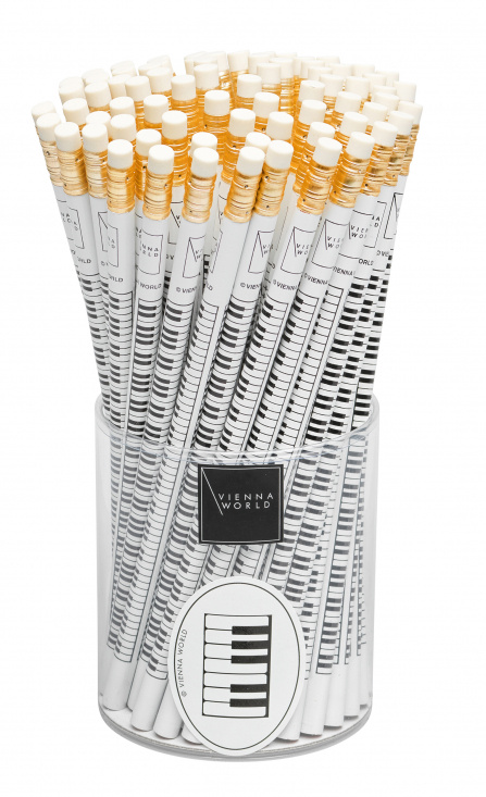 Blyertspenna klaviatur med sudd 