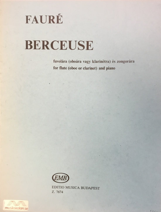 Fauré: Berceuse Fl+Pi