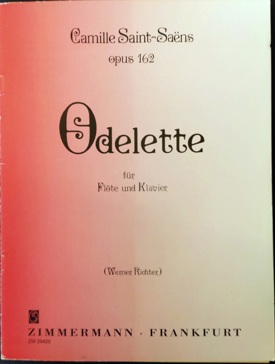 Saint-Saëns: Odelette Op 162 Fl+pi