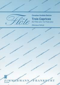 Belcke: Trois Caprices - Fl