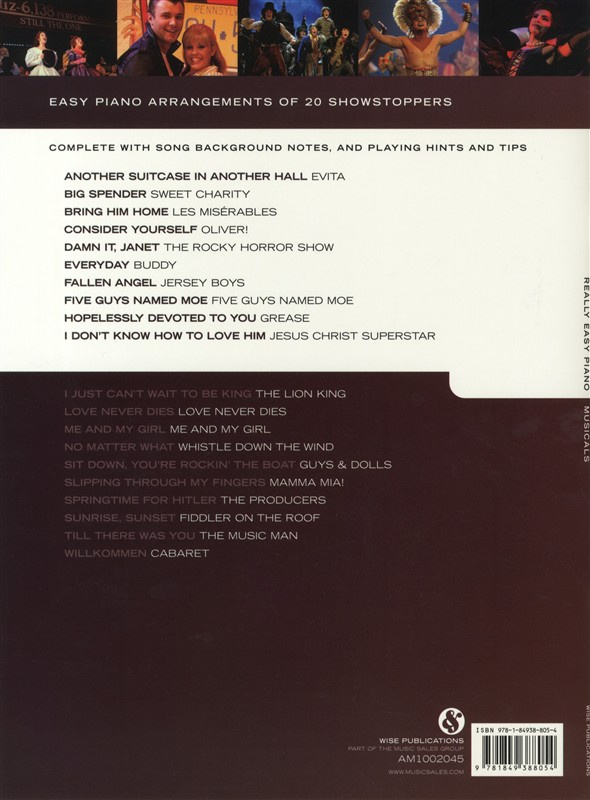 Really Easy Piano Musicals