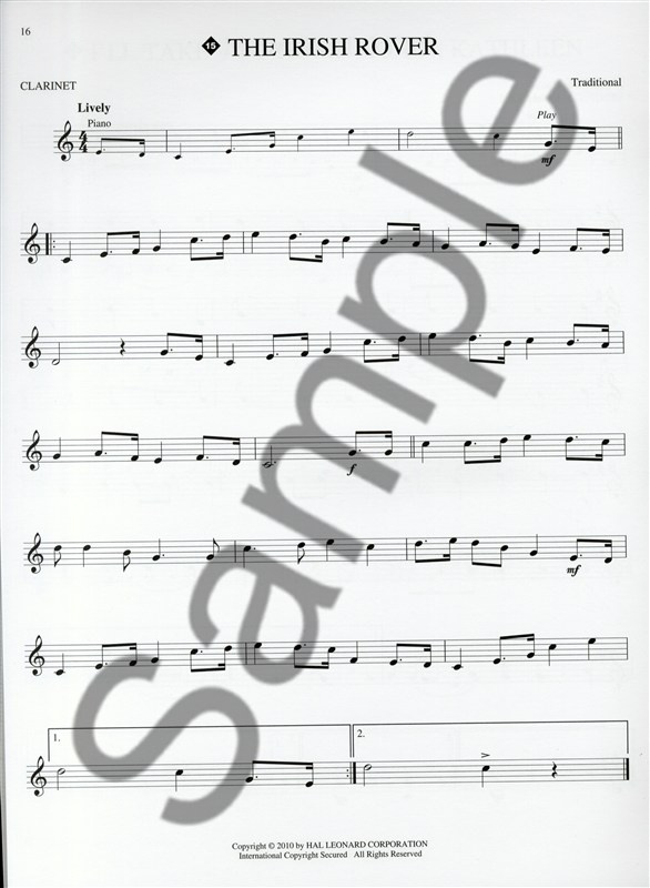 Irish Favourites klarinett