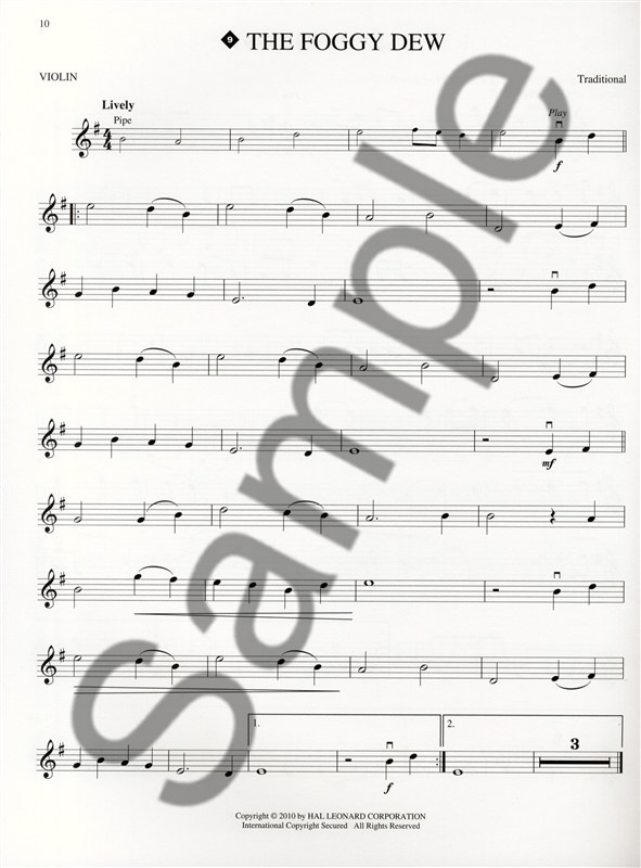 Irish Favourites violin