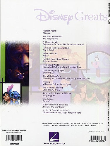 Disney greats - flöjt med ljudfiler