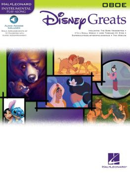 Disney greats - oboe med ljudfiler