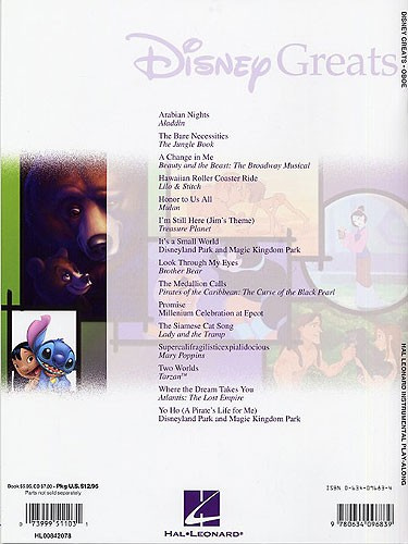 Disney greats - oboe med ljudfiler