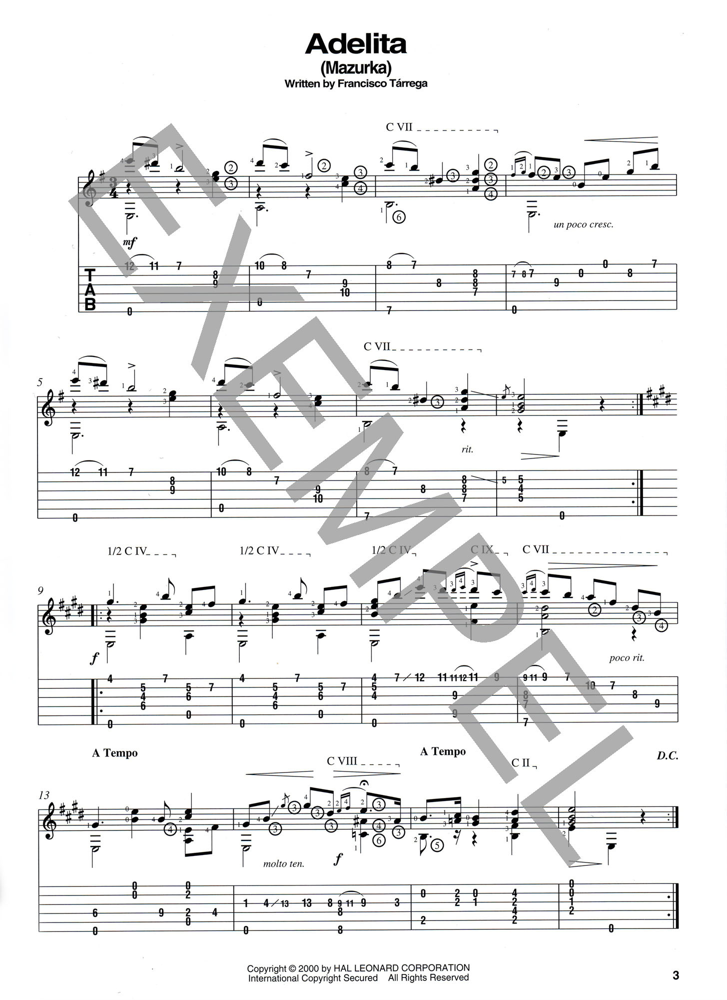 The Fransisco Tarrega Collection