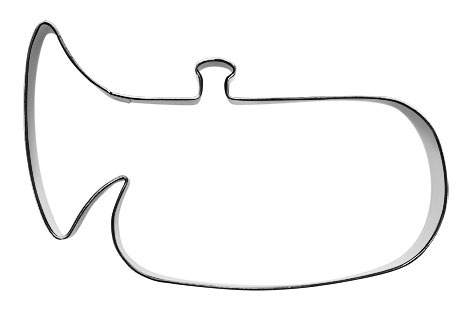 Pepparkaksform med musikmotiv