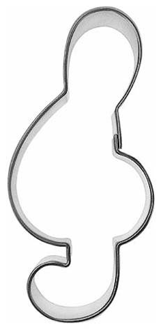 Pepparkaksform med musikmotiv