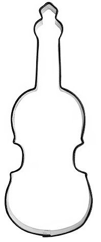 Pepparkaksform med musikmotiv