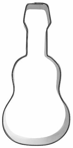 Pepparkaksform med musikmotiv