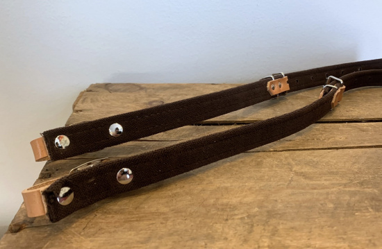 Dragspelsremmar 4,5 cm med ryggremmar Ljusbrun